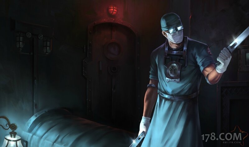 Surgeon Holding Knives