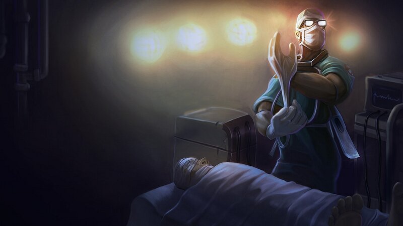Surgeon in Operating Room — Dark, Dramatic, Night
