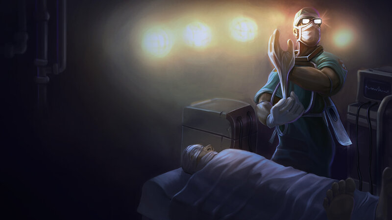 Surgeon in Operating Room — Dark, Dramatic