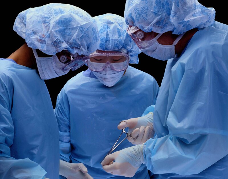 Surgeons in operating room