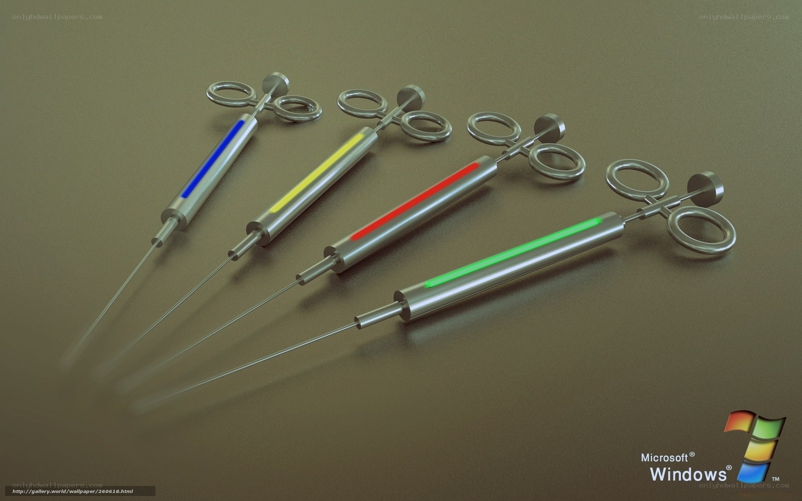 surgical tools with colored lights