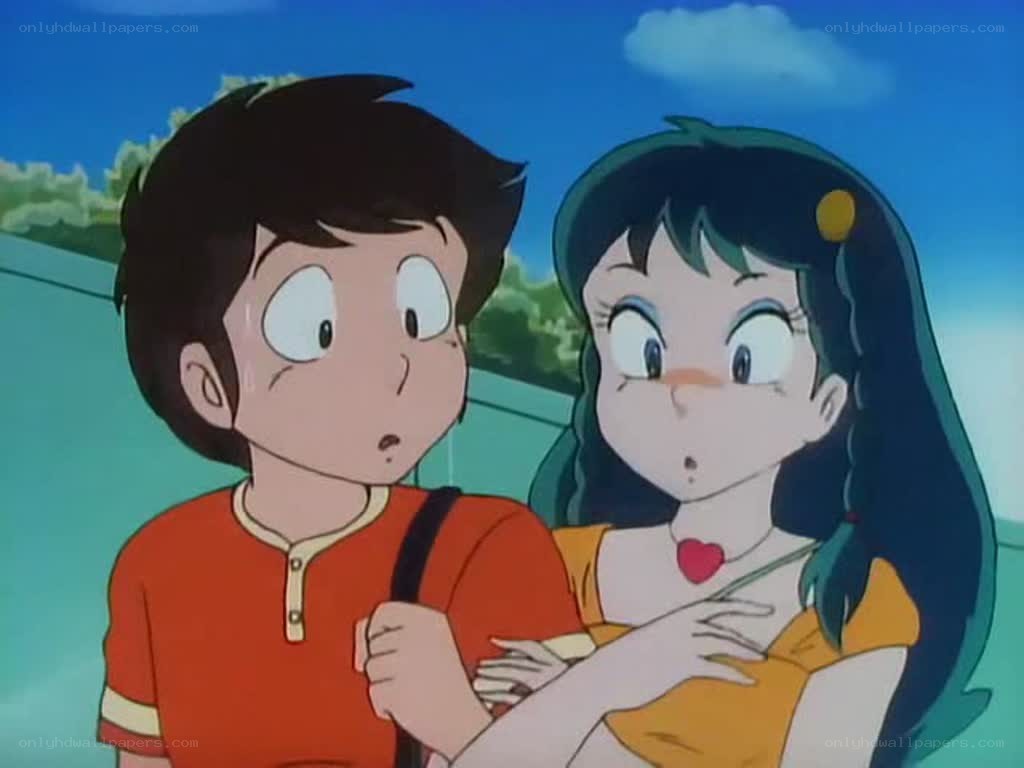 Surprised anime couple