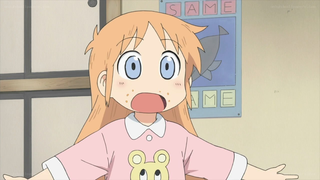 surprised anime girl