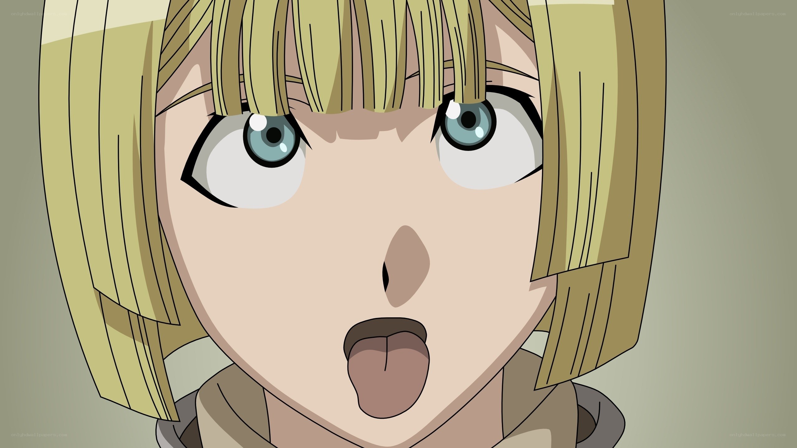 surprised anime girl