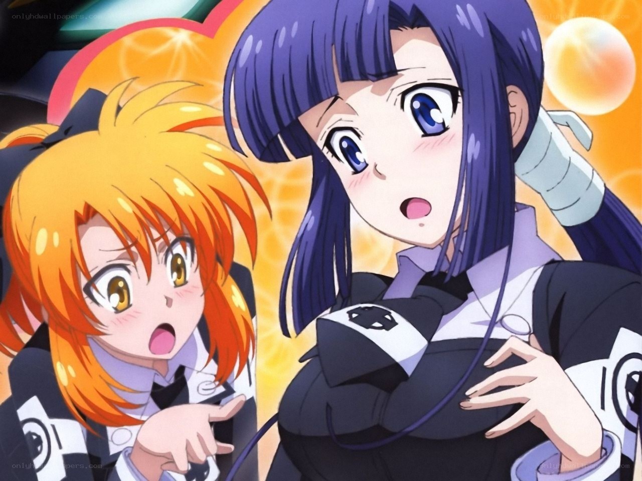 Surprised anime girls
