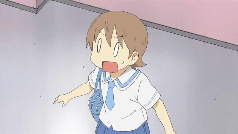 surprised anime student