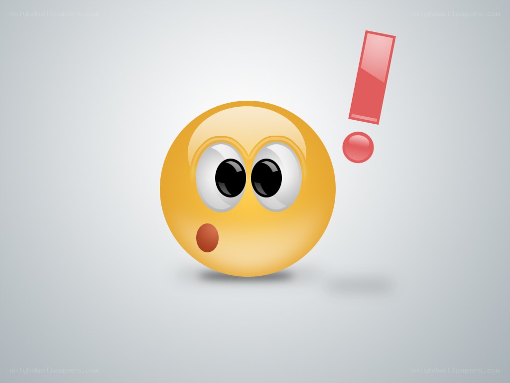surprised emoji with exclamation mark