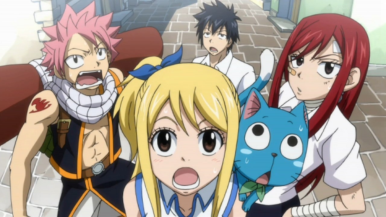 Surprised Fairy Tail team
