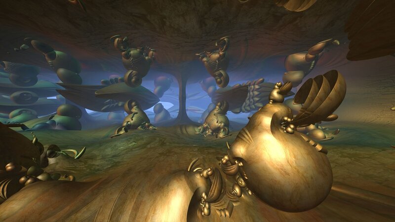 surreal alien landscape