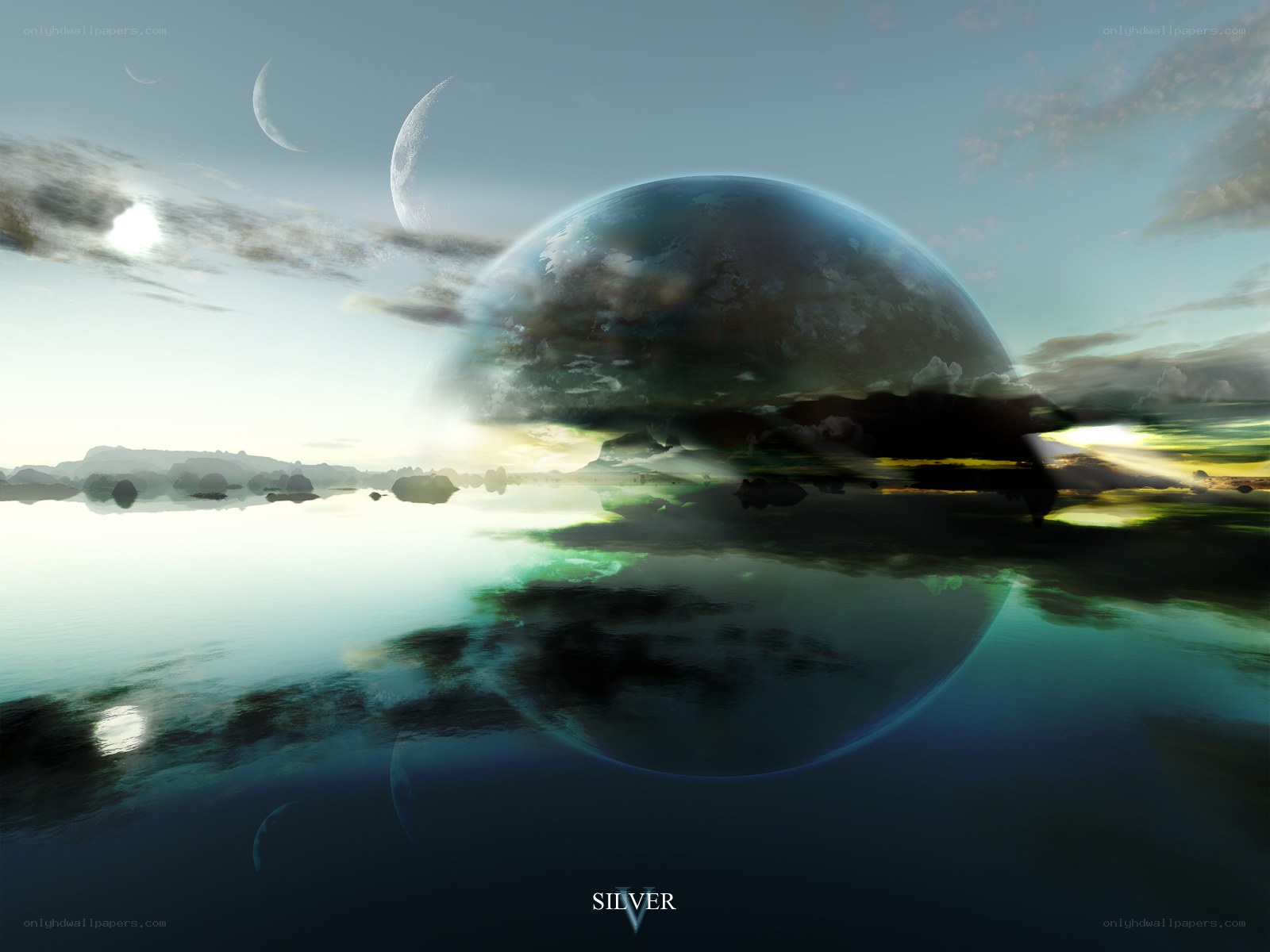 surreal alien landscape