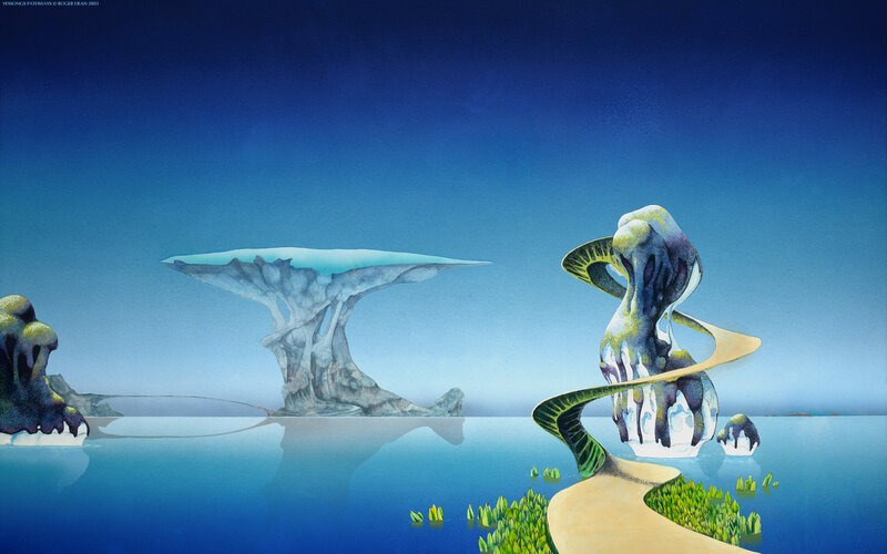 Surreal Alien Landscape — Blue, Serene