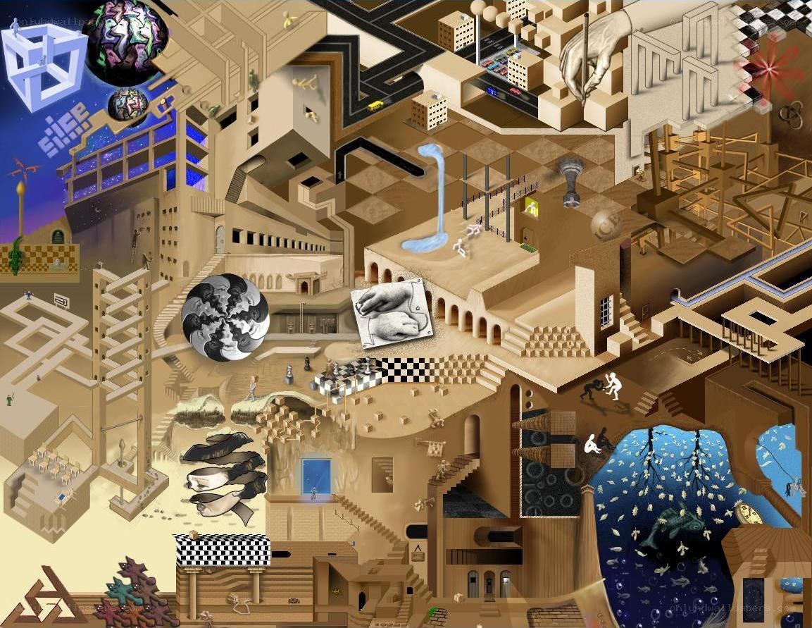 Surreal architectural collage
