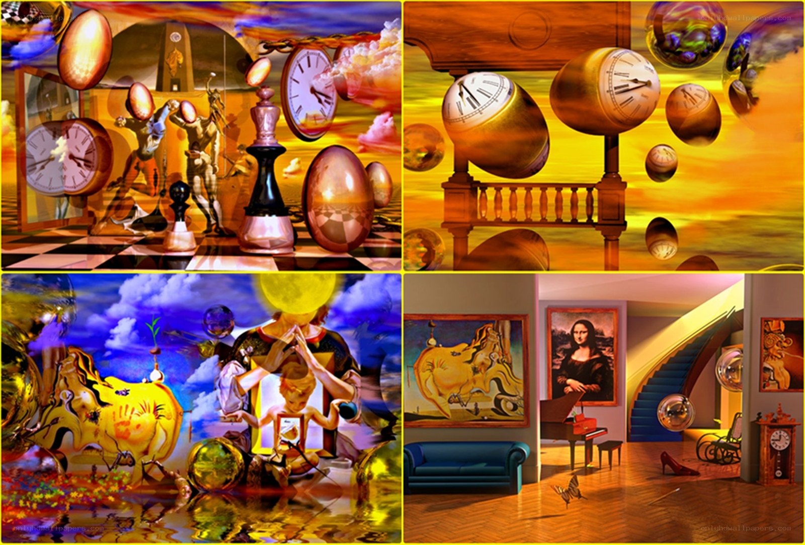 Surreal art collage
