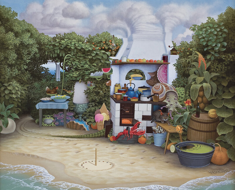Surreal Beach Kitchen