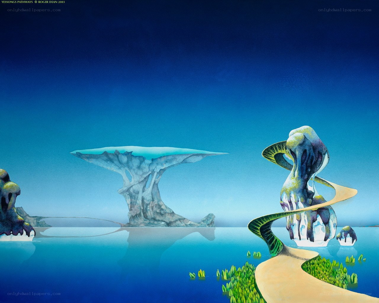 Surreal Blue Landscape