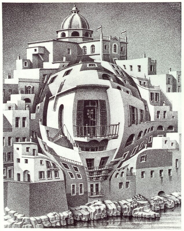 Surreal Cityscape — Black