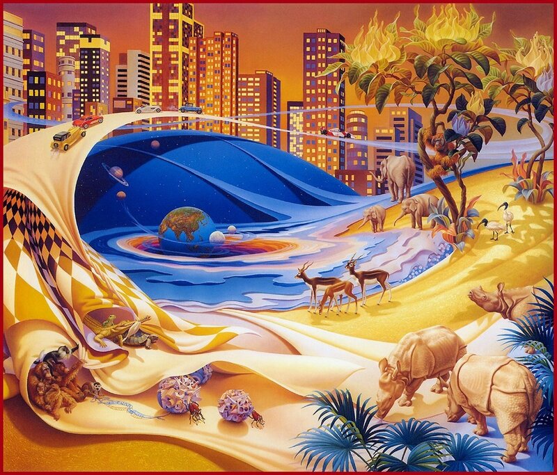 Surreal Cityscape Landscape
