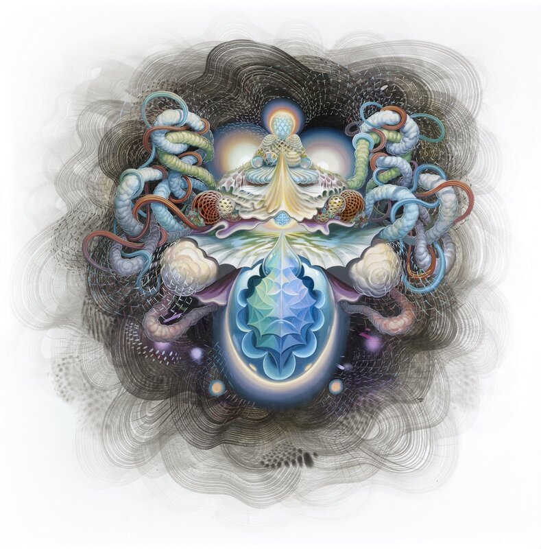 Surreal cosmic entity artwork