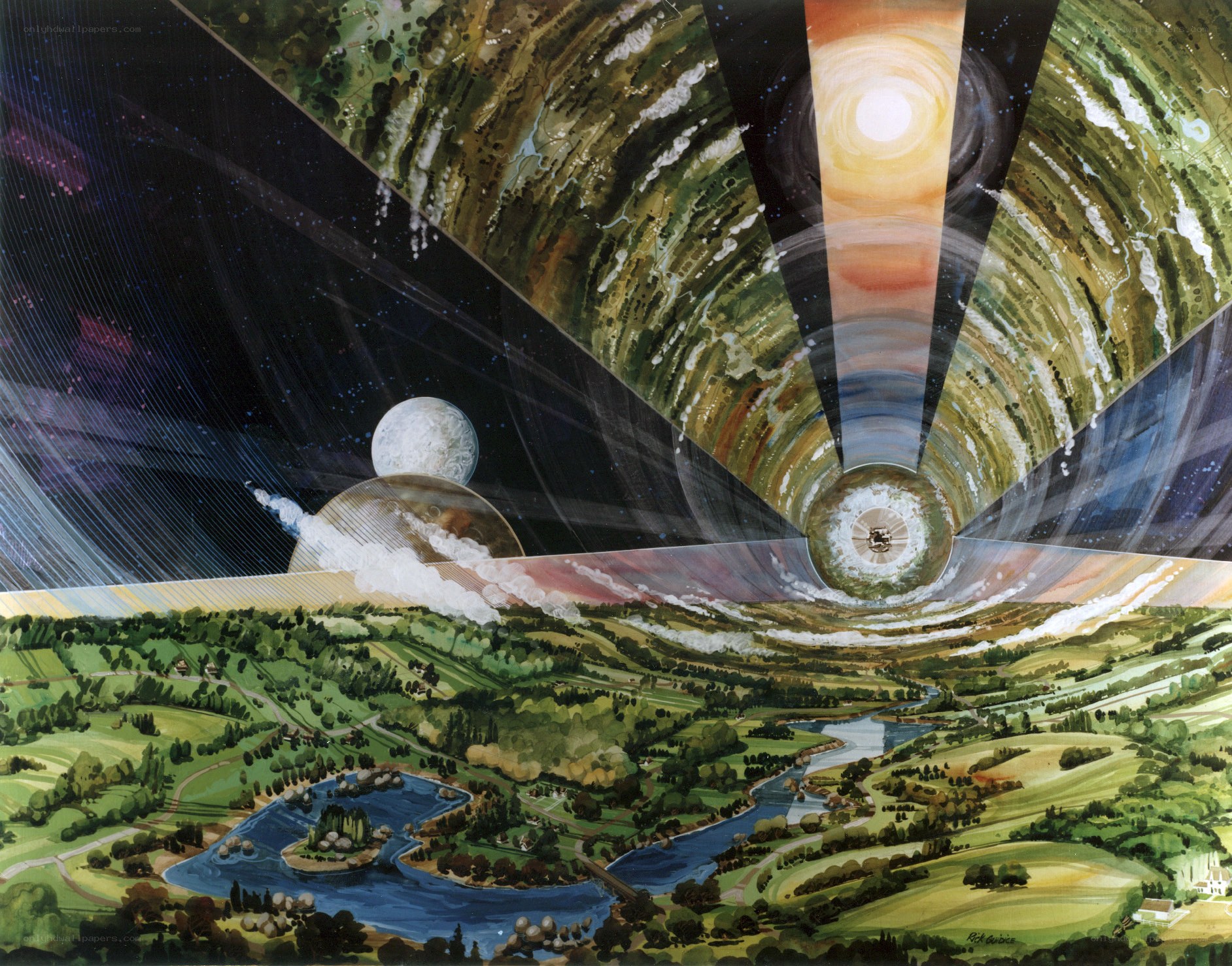Surreal cosmic landscape