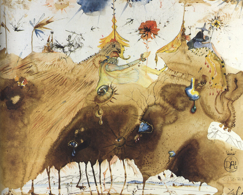 Surreal creature landscape