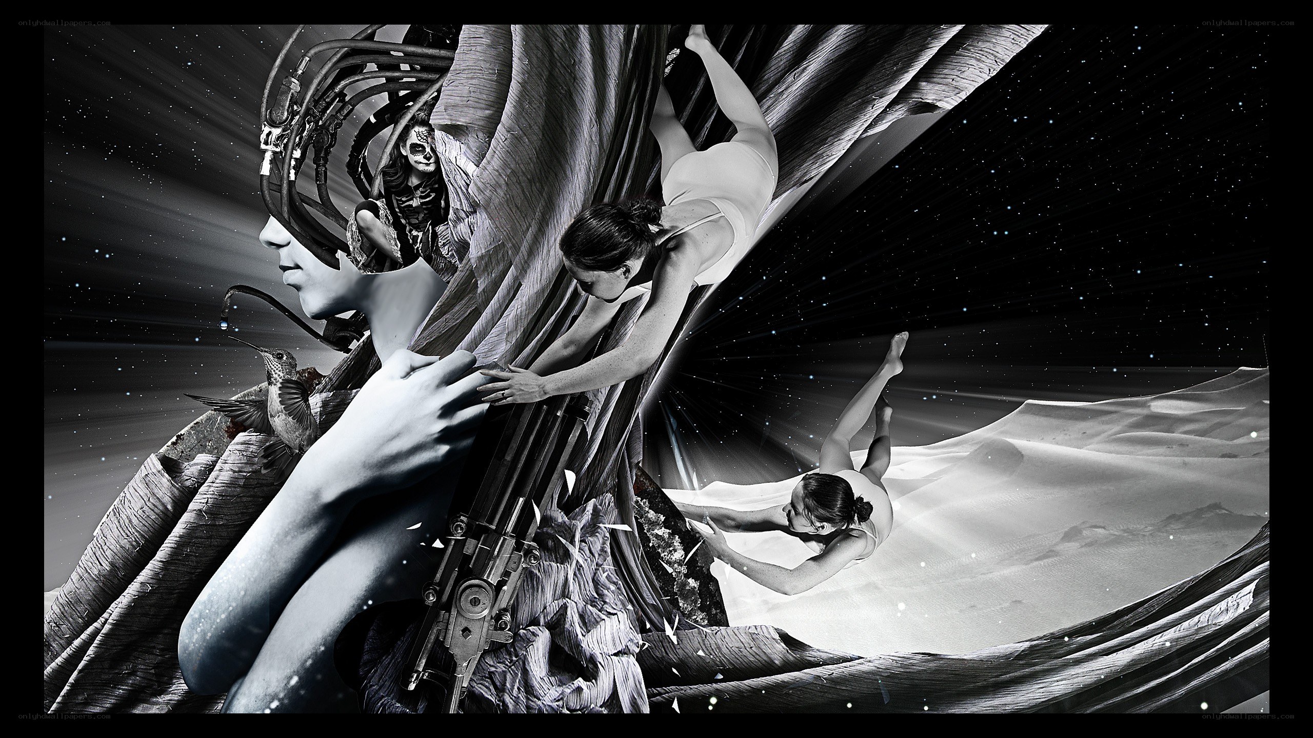 surreal digital art collage