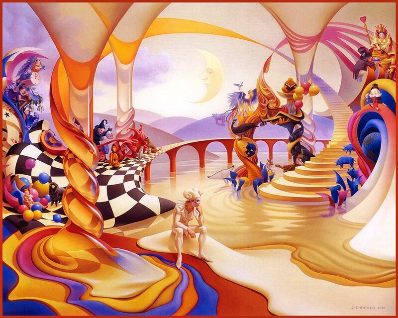 Surreal dream landscape