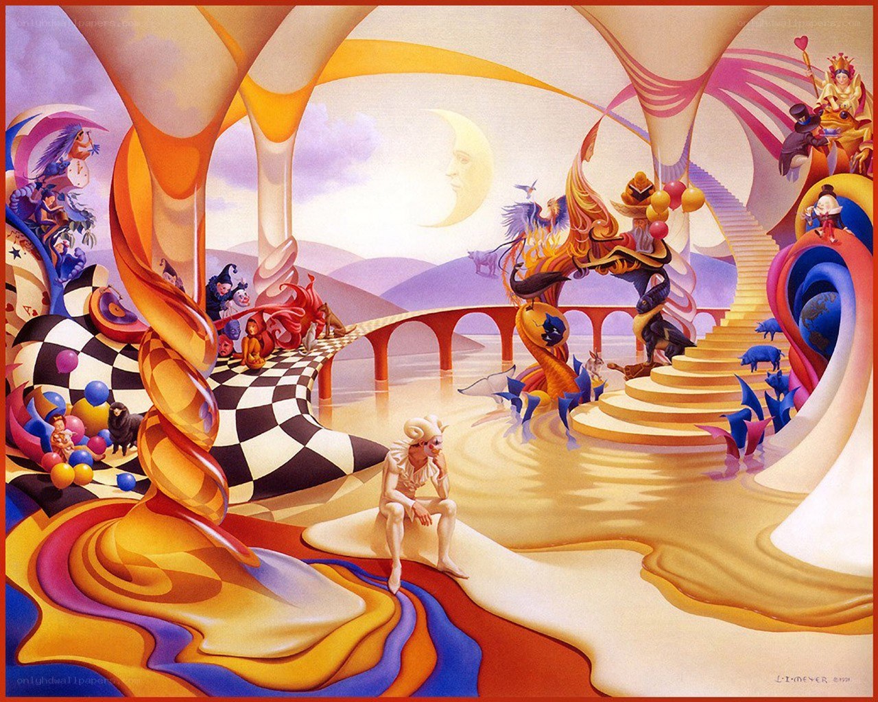 Surreal dream landscape