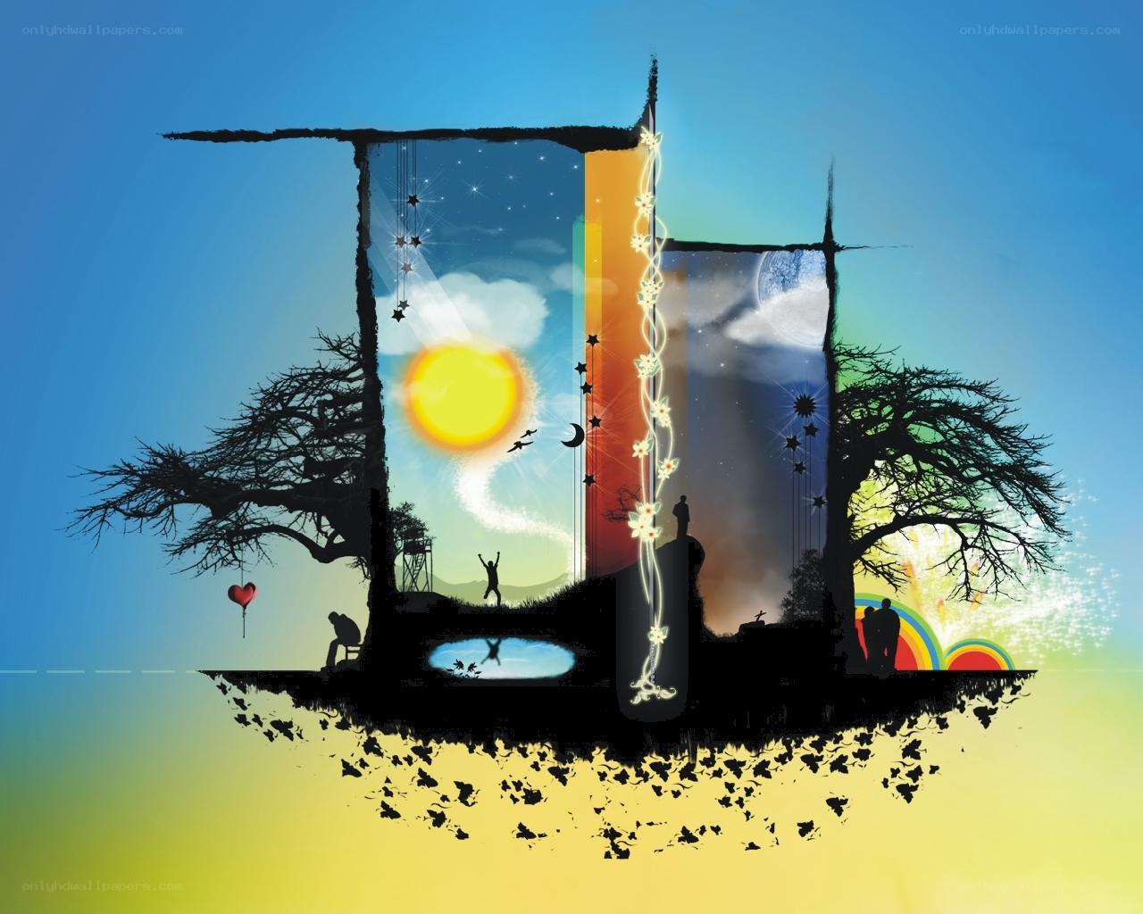 surreal dream landscape
