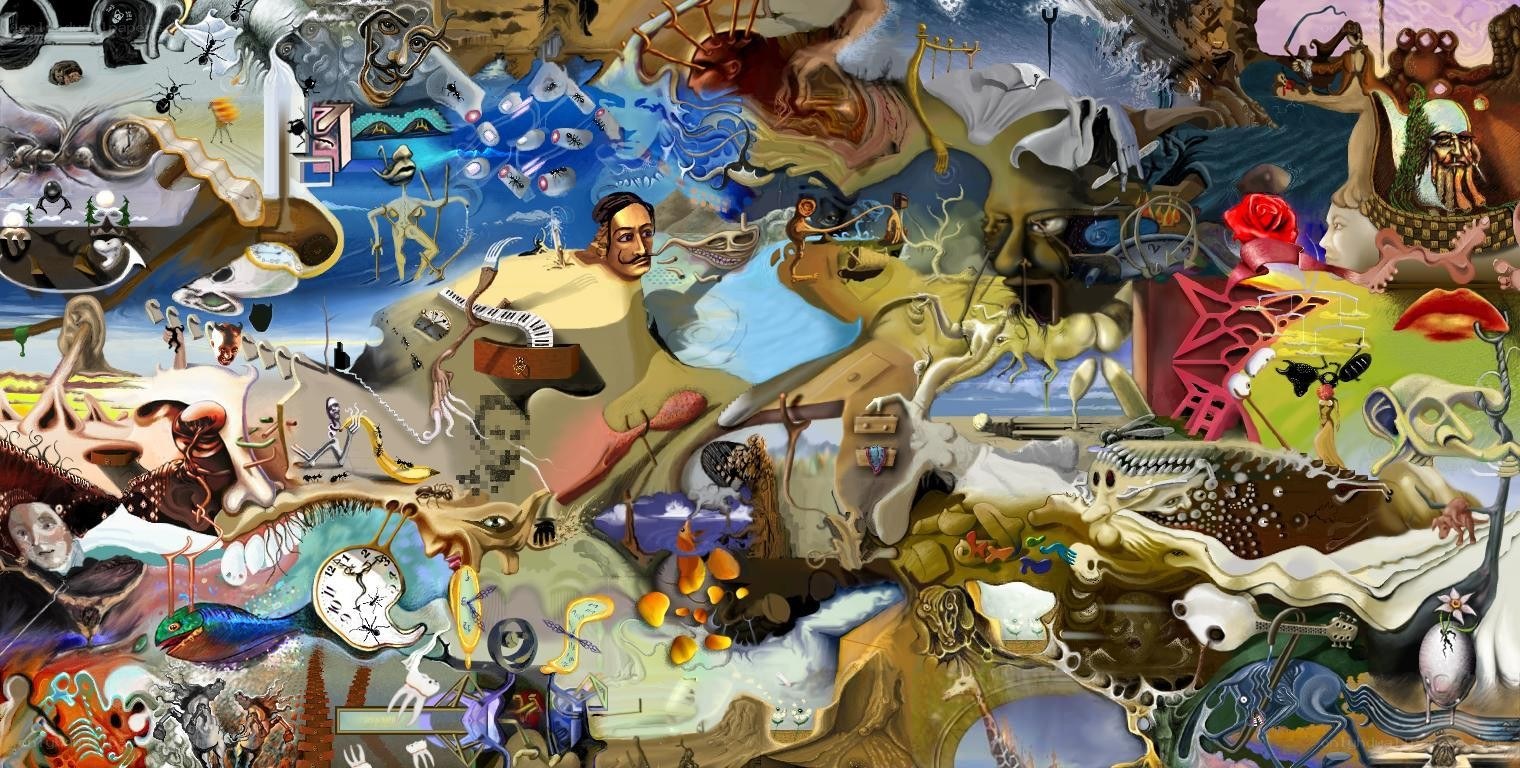 Surreal dreamlike collage