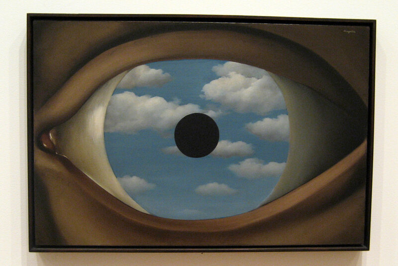 Surreal eye with sky inside