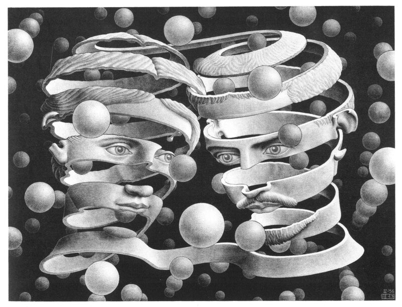 Surreal face sculpture art