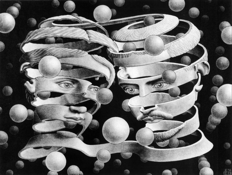 Surreal face spirals