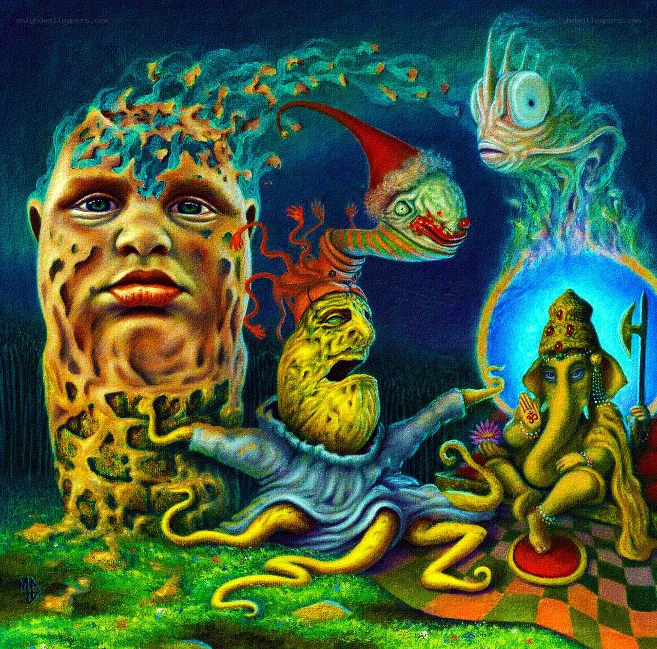 Surreal fantasy creatures