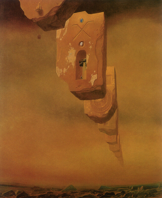 Surreal floating architecture