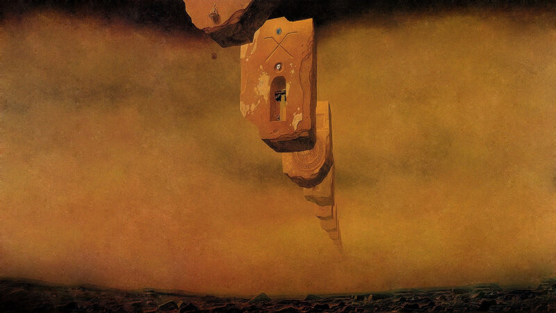 Surreal Floating Rock Formation