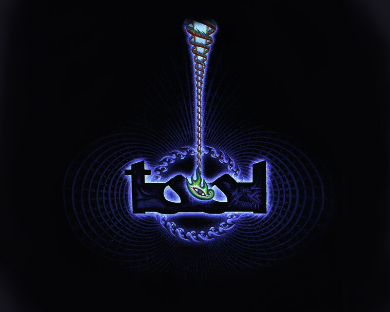 Surreal glowing symbol