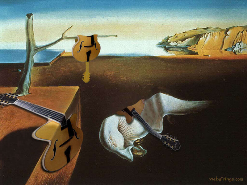 Surreal guitar landscape