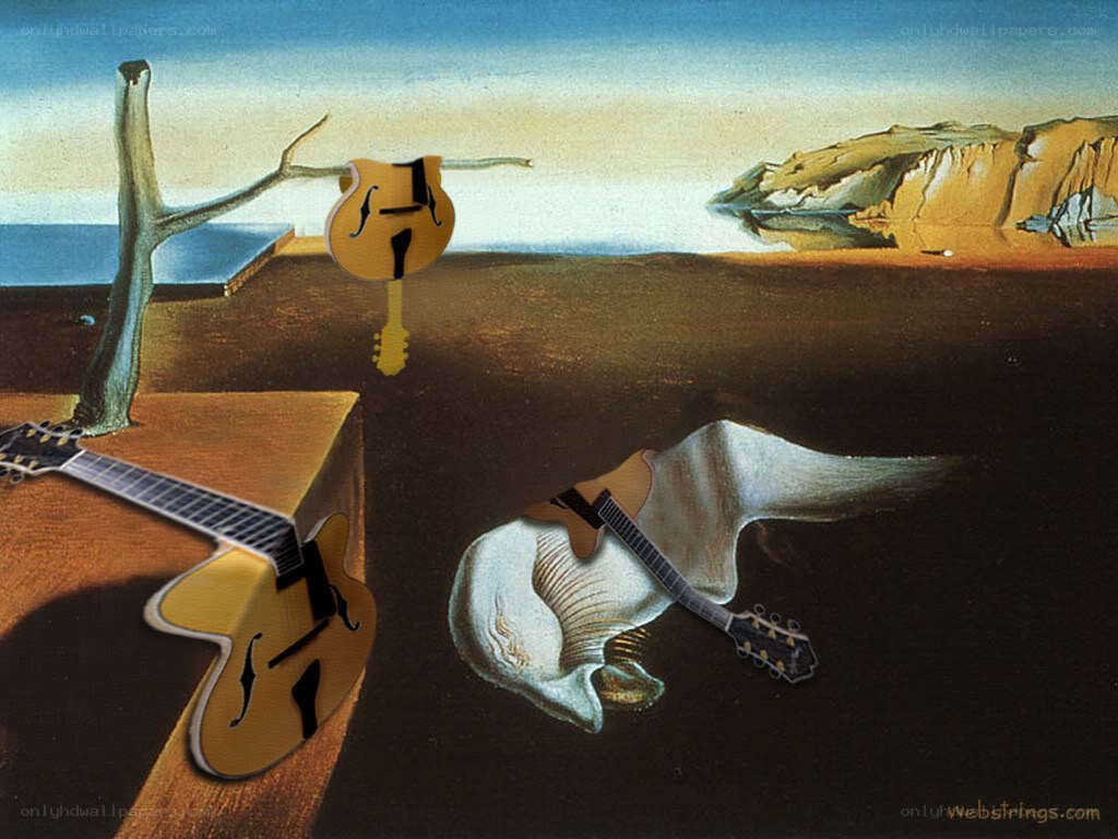 Surreal guitar landscape