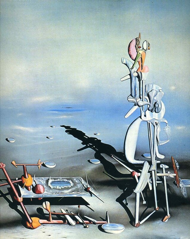 Surreal Mechanical Figures — Blue