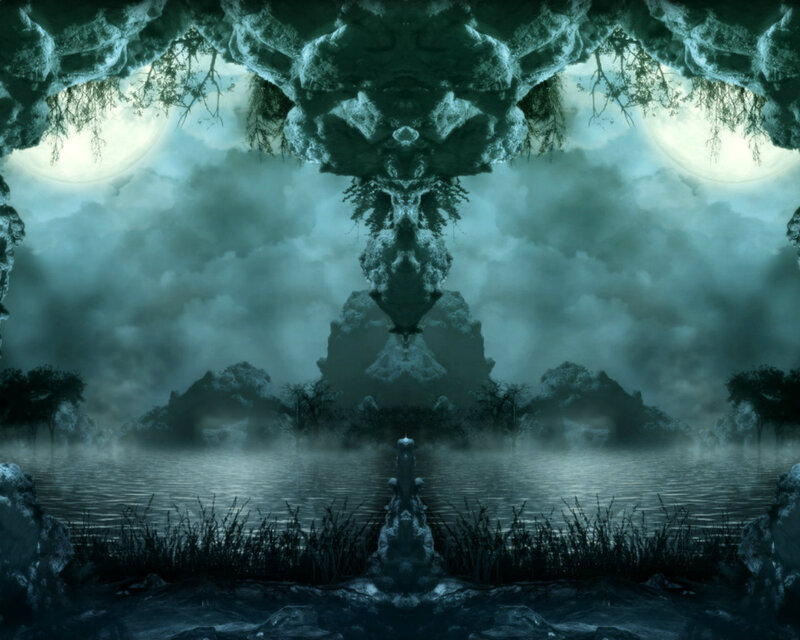 Surreal Mirrored Landscape