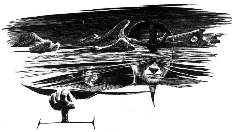 surreal pilot illustration