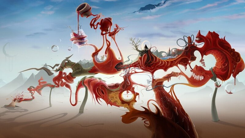 Surreal Red Creatures