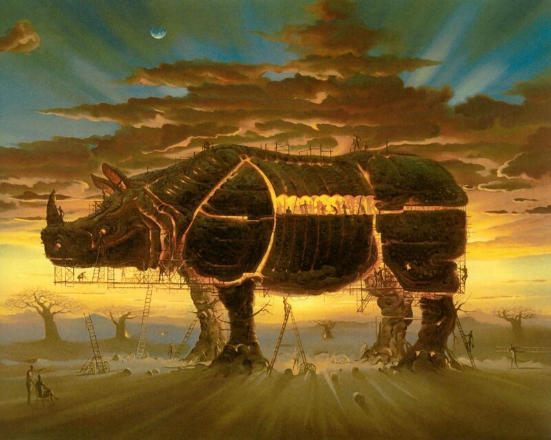 Surreal rhino construction