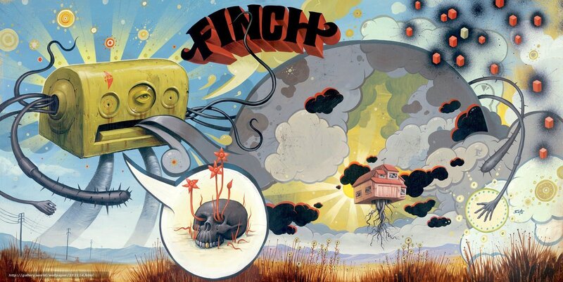 Surreal robot landscape