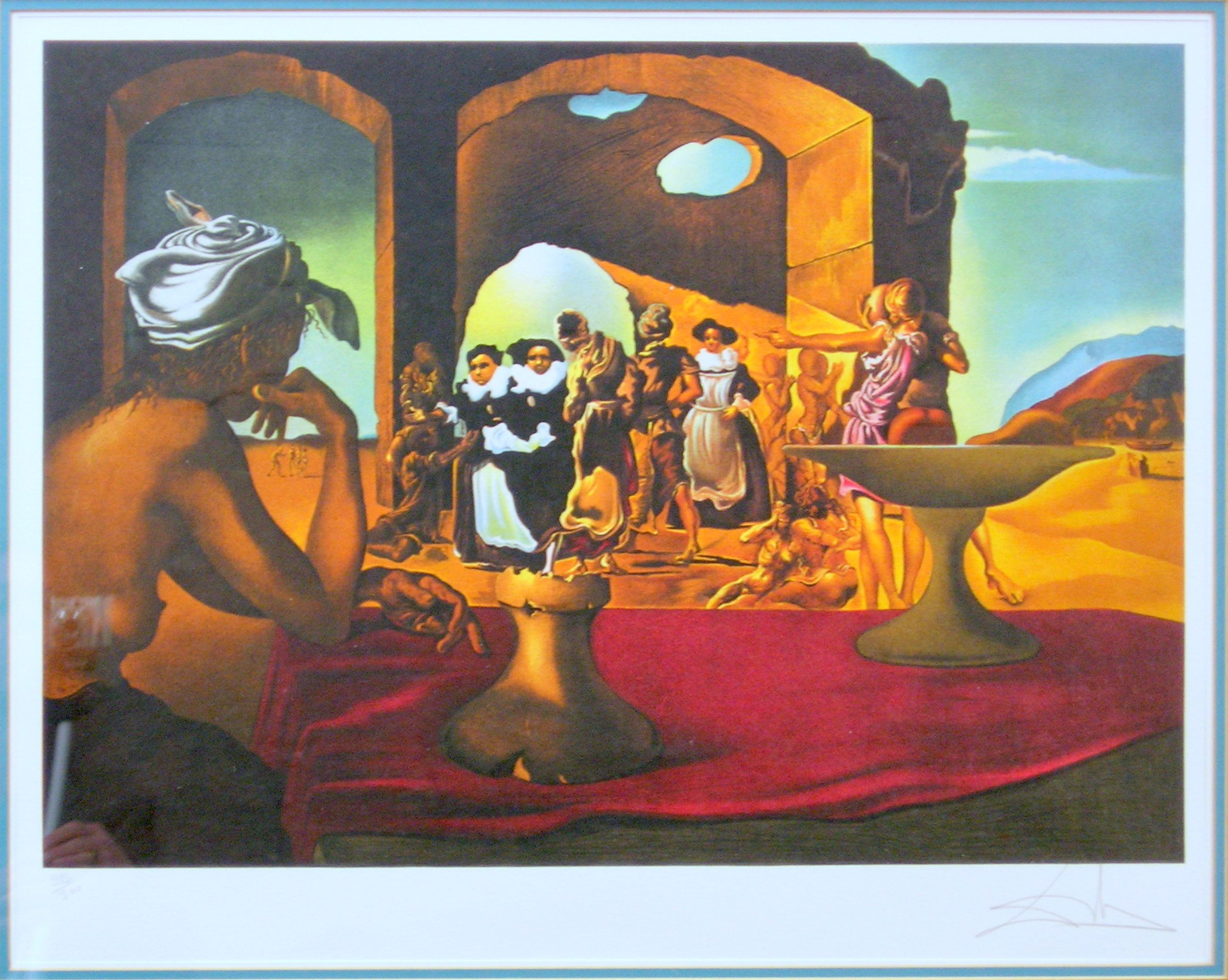 Surreal Scene with Figures