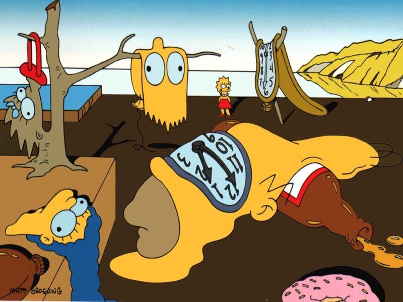 Surreal Simpsons scene
