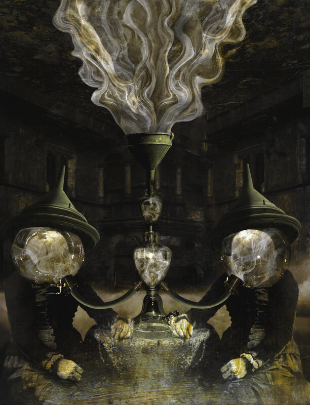 surreal smoke ritual