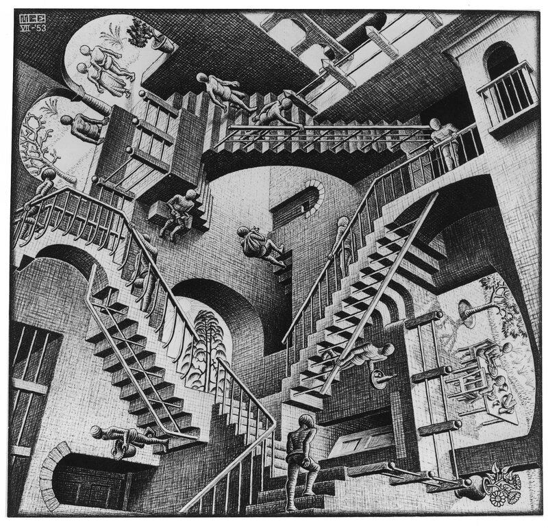 Surreal Staircase Illusion
