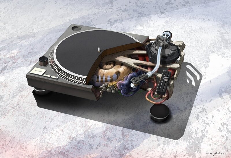 surreal turntable concept