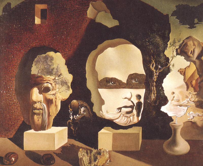Surrealist Heads in a Room